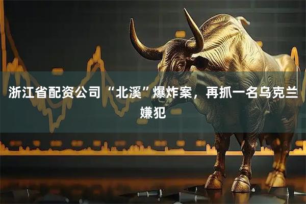 浙江省配资公司 “北溪”爆炸案，再抓一名乌克兰嫌犯